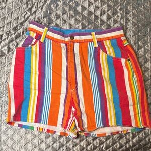 Vintage 90s Striped Women's Shorts